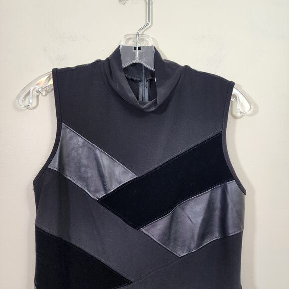 Joseph Ribkoff soft mock neck mixed material sleeveless blouse blouse woman's 6 - Picture 10 of 11